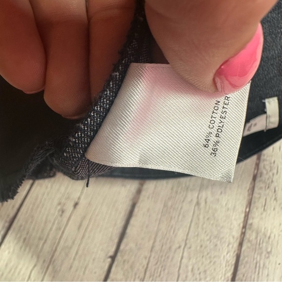 Halogen Blue Pencil Skirt dark wash light weight denim/chambray sz 10 - Picture 7 of 8